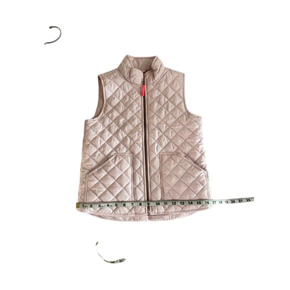 J.Crew Crewcuts Girls Size 8 Quilted Pink Puffer Vest Zip Up Winter Layering - Picture 6 of 16